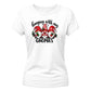 Adorable festive gnomes graphic Christmas Ladies T-Shirt