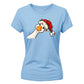 Adorably cute funny festive goose Christmas Ladies T-Shirt