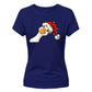 Adorably cute funny festive goose Christmas Ladies T-Shirt