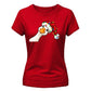 Adorably cute funny festive goose Christmas Ladies T-Shirt