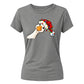 Adorably cute funny festive goose Christmas Ladies T-Shirt