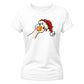 Adorably cute funny festive goose Christmas Ladies T-Shirt