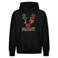 Adorable Reindeer Mummy Face Christmas Oversized Hoodie