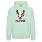 Adorable Reindeer Mummy Face Christmas Oversized Hoodie