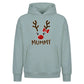 Adorable Reindeer Mummy Face Christmas Oversized Hoodie