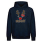 Adorable Reindeer Mummy Face Christmas Oversized Hoodie