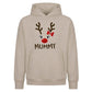 Adorable Reindeer Mummy Face Christmas Oversized Hoodie