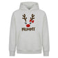 Adorable Reindeer Mummy Face Christmas Oversized Hoodie