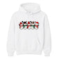 Adorable row of five happy snowmen Christmas Unisex Hoodie