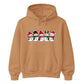 Adorable row of five happy snowmen Christmas Unisex Hoodie