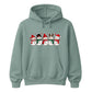 Adorable row of five happy snowmen Christmas Unisex Hoodie