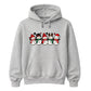 Adorable row of five happy snowmen Christmas Unisex Hoodie