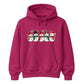 Adorable row of five happy snowmen Christmas Unisex Hoodie
