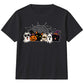 Adorable spooky characters group Halloween Kids T-Shirt