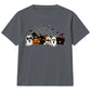 Adorable spooky characters group Halloween Kids T-Shirt