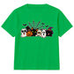 Adorable spooky characters group Halloween Kids T-Shirt