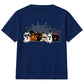 Adorable spooky characters group Halloween Kids T-Shirt