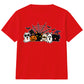 Adorable spooky characters group Halloween Kids T-Shirt