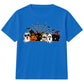 Adorable spooky characters group Halloween Kids T-Shirt