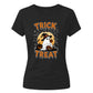 Adorable witch hat ghost graphic Halloween Ladies t-shirt