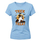 Adorable witch hat ghost graphic Halloween Ladies t-shirt
