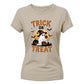 Adorable witch hat ghost graphic Halloween Ladies t-shirt