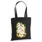 Adorably cute stacked ducklings red print cotton Tote Bag
