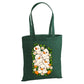Adorably cute stacked ducklings red print cotton Tote Bag