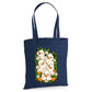 Adorably cute stacked ducklings red print cotton Tote Bag