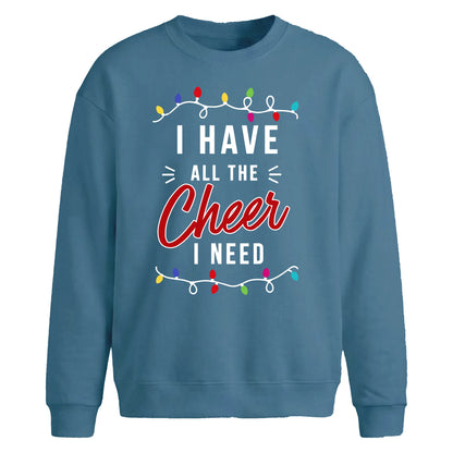 All The Cheer I Need Lights Christmas Oversized Sweatshirt