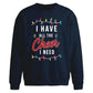 All The Cheer I Need Lights Christmas Oversized Sweatshirt