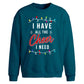 All The Cheer I Need Lights Christmas Oversized Sweatshirt