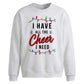 All The Cheer I Need Lights Christmas Oversized Sweatshirt