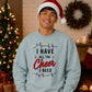 All The Cheer I Need Lights Christmas Oversized Sweatshirt