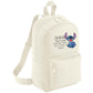 Stitch Bag, Cute Funny Quote Design Bagpack, Lilo & Stitch Lovers Gift For Kids & Teens, 600D Polyester Bag M8405