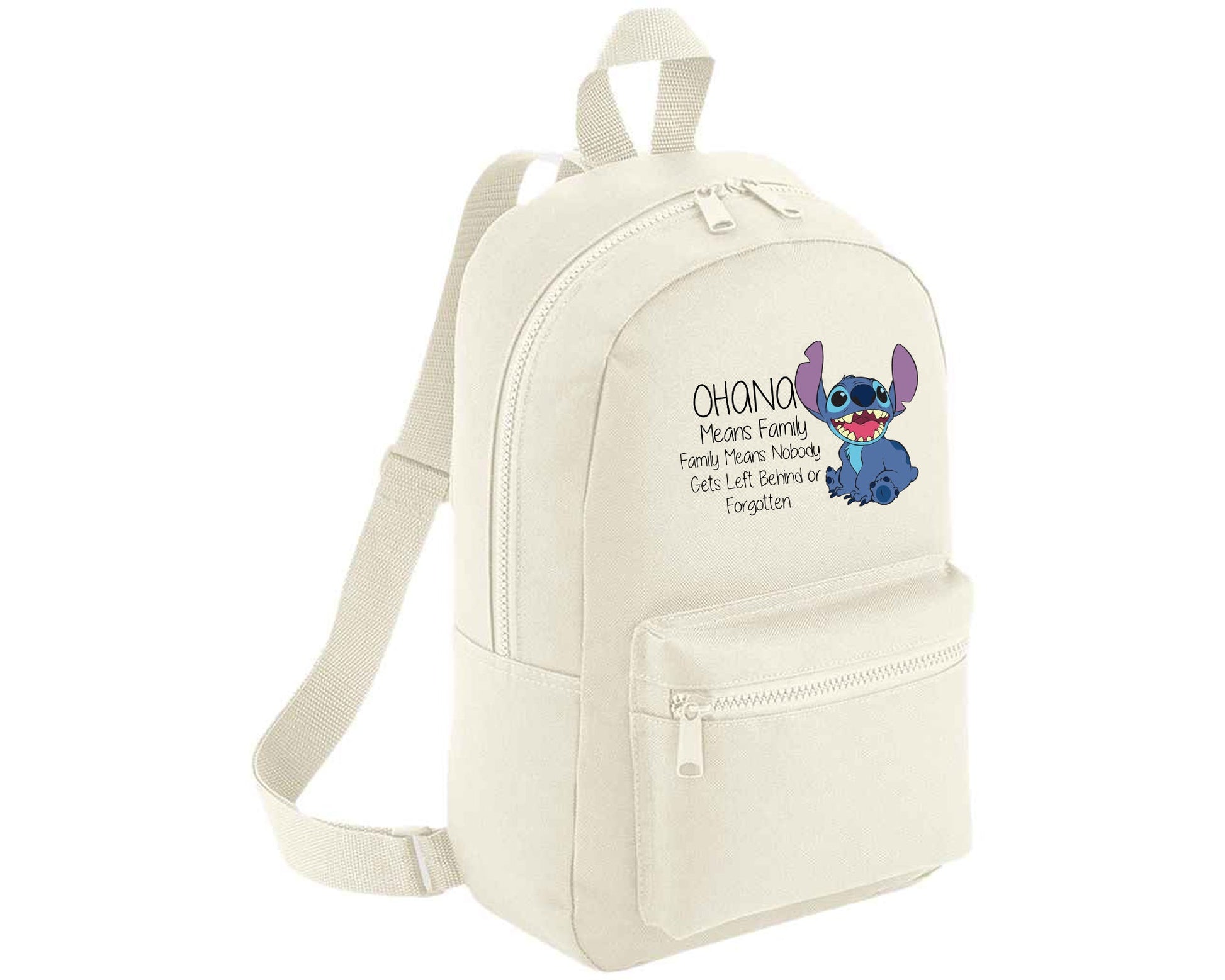 Stitch Bag, Cute Funny Quote Design Bagpack, Lilo & Stitch Lovers Gift For Kids & Teens, 600D Polyester Bag M8405