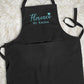 Personalised Cooking Chef Apron, Embroidered Custom Name Monogram Embroidered Apron With Pouch, Baking Aprons for Men Womens, Gift for Her
