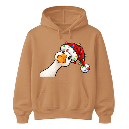 Amusing feathered holiday lights Christmas Unisex Hoodie