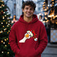 Amusing feathered holiday lights Christmas Unisex Hoodie