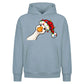 Amusing peekaboo goose graphic Christmas Oversized Hoodie