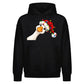 Amusing peekaboo goose graphic Christmas Oversized Hoodie