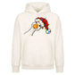 Amusing peekaboo goose graphic Christmas Oversized Hoodie