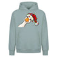 Amusing peekaboo goose graphic Christmas Oversized Hoodie