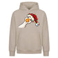 Amusing peekaboo goose graphic Christmas Oversized Hoodie