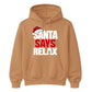 Amusing santa says relax phrase Christmas Unisex Hoodie