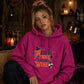 Amusing wine loving witch quote graphic Halloween hoodie
