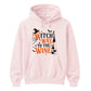 Amusing wine loving witch quote graphic Halloween hoodie
