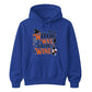 Amusing wine loving witch quote graphic Halloween hoodie