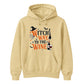 Amusing wine loving witch quote graphic Halloween hoodie