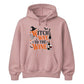 Amusing wine loving witch quote graphic Halloween hoodie